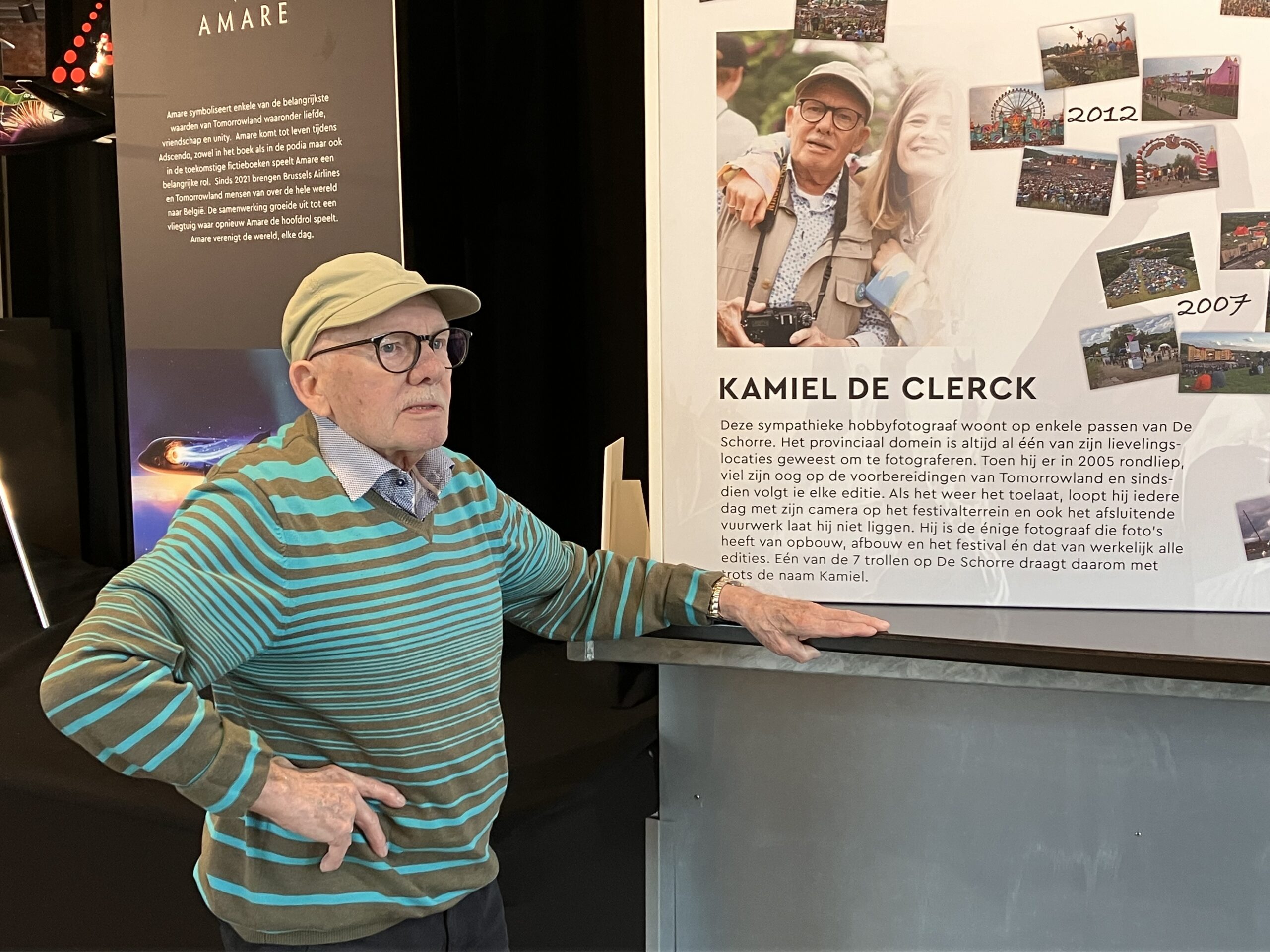 Kamiel De Clerck icoon op 20 jaar Tomorrowland Expo